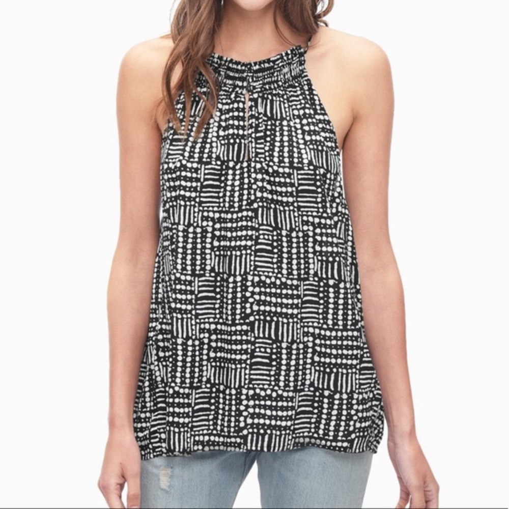 Splendid Printed Halter Tank Top